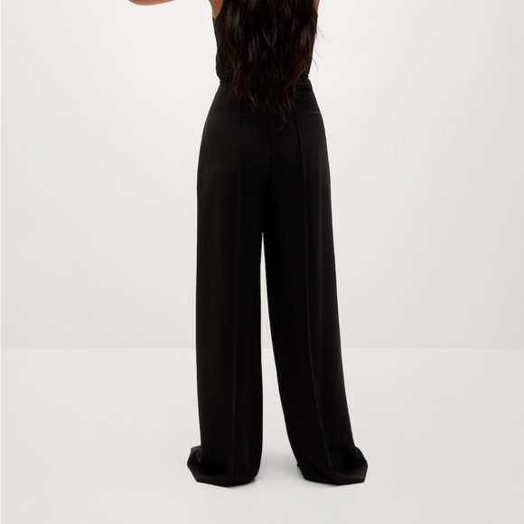Black Flowy Palazzo Pants - Picture 5 of 6